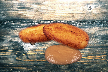 Quarkkeulchen mit Apfelmus